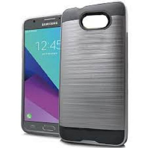 GSA Brushed Hybrid Case For Samsung Galaxy J3 (2017), J327 - Gray/Black
