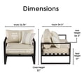 thumbnail image 3 of Serta Catalina Fauteuil d'Extérieur avec Accoudoirs en Bronze, 3 of 7