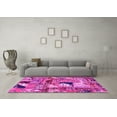 thumbnail image 3 of Ahgly Company Indoor Square Patchwork Pink Transitional Area Rugs, 8' Square, 3 of 4