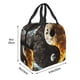 thumbnail image 3 of Fotbe Yin Yang Bolsa Térmica con Estampado y Forro de Aluminio Grueso Bolsa de Almuerzo con Bolsillo Frontal para Hombres y Mujeres, Ideal para Trabajo, Escuela, 3 of 8