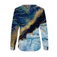 thumbnail image 4 of zuwimk Crew Neck Sweatshirts Women,Womens Sweatshirt Embroidered Crewneck Sweater Casual Cute Pullover Top Women Color Print Loose Pullover Tops Round Neck Casual T Shirt Long Sleeve Sweatshirt, 4 of 5