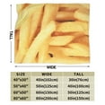 thumbnail image 3 of Wijzvio French Fries Throw Blanket Soft Fuzzy Fleece Blanket For Couch Bed Living Room Decoration 40"X30", 3 of 9