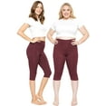 thumbnail image 2 of Stretch Is Comfort Women's and Plus Ultra Flex High Waist Knee Length Leggings | Adult Small- 5x, 2 of 7