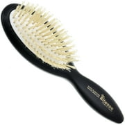 Boar Bristle Rubber Cushion Oval Brush