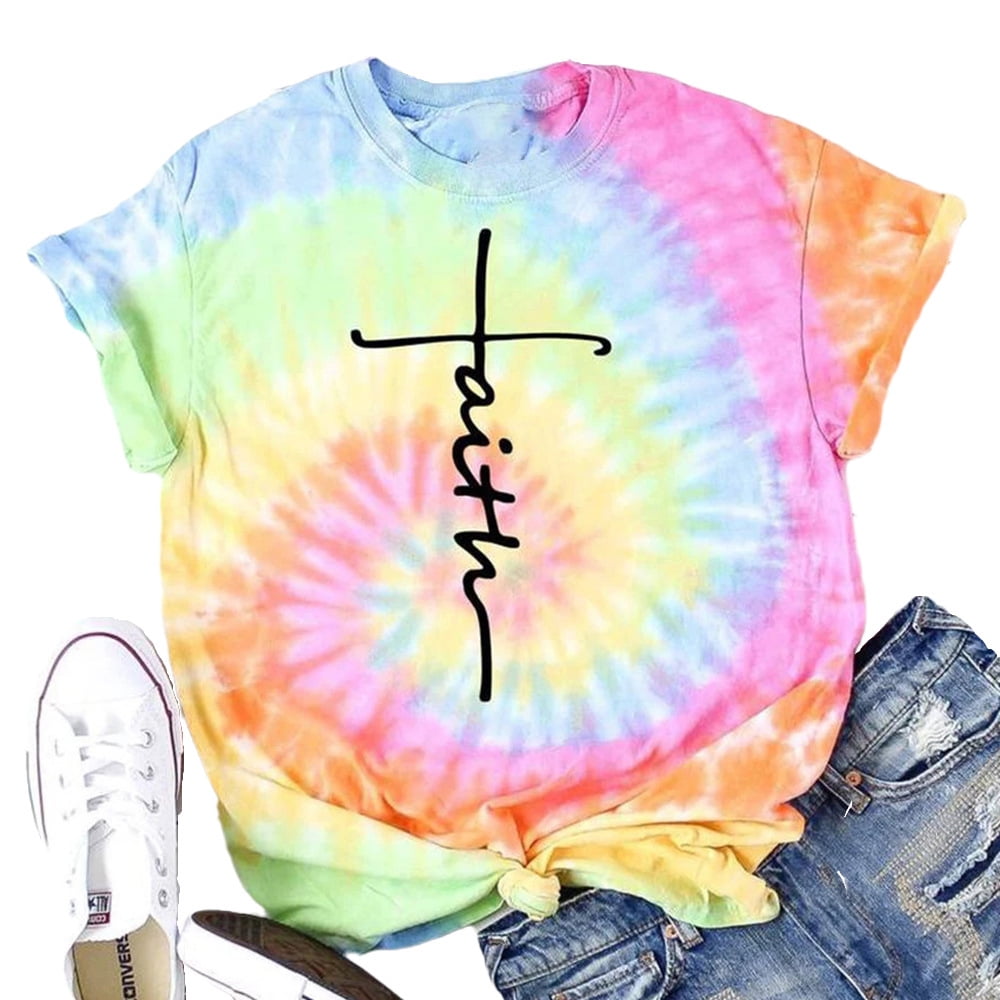 faith tie dye shirt