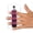 Black &Pink, variant on 3-Loop Grip For Oversized Phones - Fits Most Black & White Checkers