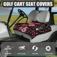 thumbnail image 3 of Whosucclay Breathable Golf Cart Seat Towel Blanket for Travel Off-Road, Elastic 4 Storage Pockets Golf Cart Seat Cover, Donut Pattern, 3 of 7