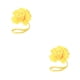 thumbnail image 4 of Wosthever ABS Cortina Tieback Punch-free Linda y elegante forma de flor Decorativo Inicio Hebilla Sujetador Ornamento Accesorios Amarillo Amarillo 2piezas, 4 of 6