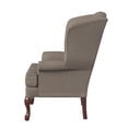 thumbnail image 4 of Bowery Hill Traditional Styled Fabric Wing Back Chair in Beige, 4 of 8