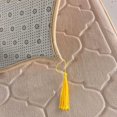 thumbnail image 4 of Portable Non-Slip Flannel Prayer Mat Soft Travel Embossed Design for Muslim Ramadan Eid Small Medium Large, 4 of 7