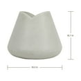 thumbnail image 3 of Ecobo 15.7 inches Eco-Friendly Novelty Pot Planter, Tulip Indoor/Outdoor use, Durable, Versatile & Lightweight, Designed by Brazilian Artisans, Contemporary All-Weather Design - White, 3 of 5