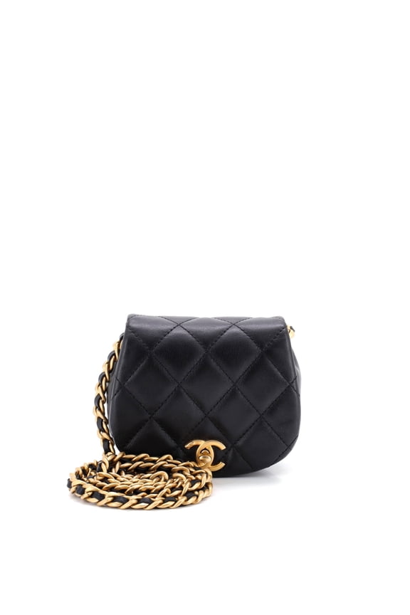 Pre-Owned Coco Mail Clutch with Chain Quilted Calfskin Mini By Rebag
