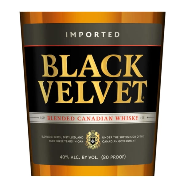 Black Velvet Canadian Whisky, 3 Years Aged, 1.75 L, 40% ABV
