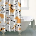 thumbnail image 5 of Cartoon Puppy Pattern Shower Curtain Waterproof Quick-Dry Bathroom Curtain Funny Dog Design, 5 of 5