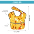 thumbnail image 4 of Kdxio Autumn Maple Leaves Bibs For Babies, Baby Bibs for Eating, Toddler Bibs, Waterproof Bibs, Feeding Bibs, for Toddlers, Boys, Girls, 4 of 8