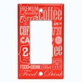 thumbnail image 2 of Metal Light Switch Wall Plate Outlet Cover (Coffee Shop Cafe Restaurant Sign Red White - Single Rocker), 2 of 2