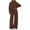 Brown, variant on PRETTYGARDEN Womens Sweatsuits 2 Piece Set Casual Winter Long Sleeve Hoodie Loose Wide Leg Sweatpants Fall Tracksuit