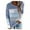 Blue, variant on Sweaters for Women Trendy Hooded Knit Long Sleeve Stripe Shirt Pullover Fall Outfits Clothes,Blue,L
