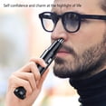 thumbnail image 4 of Seitruly Recortador de pelo de nariz eléctrico de acero inoxidable ABS, portátil, desmontable, impermeable, recargable, removedor de cejas y barba masajeadores Seitruly  CE014734-01, 4 of 6
