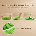thumbnail image 5 of Chenille Mop Refill Pads for Home Use, Reusable Microfiber Mops Pads Compatible, Dust Mop Covers Washable Wet & Dry, for Hardwood Tile Laminate Floors (Green*3), 5 of 8