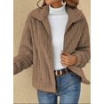 thumbnail image 5 of womens-fleece-lapel-cropped-jacket, 5 of 6
