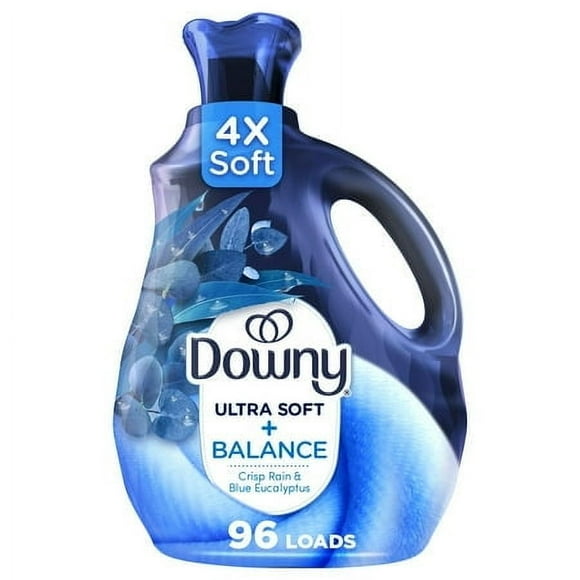 Downy Ultra Soft Fabric Softener Liquid, Balance, Crisp Rain and Blue Eucalyptus, 96 Loads, 1.92L