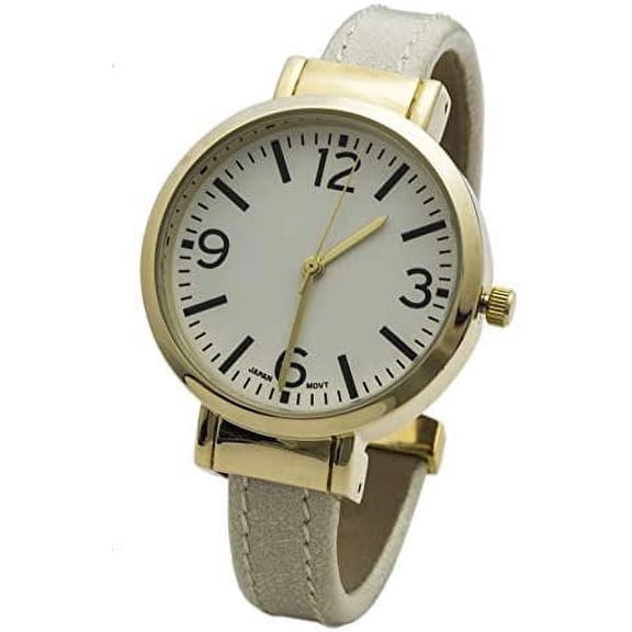 Blekon Collections Quartz Women's 34mm Case Double Leather Bangle Watch