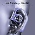 thumbnail image 4 of VALSEEL Bluetooth Headset Business Bluetooth Headphones Single Ear OWS Open Bones Conduction Ultra-long Battery Life LED Power Display Intelligent Noise Reduction, 4 of 9