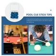 thumbnail image 5 of Liukekj 20pcs Professional Cue Tips Billiard Tips Snooker Pool Replacements Parts, 5 of 11