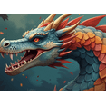 thumbnail image 4 of Vivid Colorful Dragon Themed Background Backdrop Banner Party Decorations for Fantasy Events Role Playing Parties Game Nights Cosplay Gatherings, 4 of 8