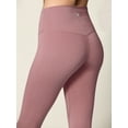 thumbnail image 4 of Made by Johnny Women's Peached Front Seamless Leggings with Inner Pocket Full-Length Yoga Pants S ROSE_PINK, 4 of 6
