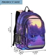 thumbnail image 2 of FORMRS Unisex School Backpack 17" Student Travel Bag with Laptop Compartment, Blue Road, 2 of 7