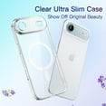 thumbnail image 4 of JETech Magnetic Slim Case for iPhone 17 Air Compatible with MagSafe, Camera Lens Full Protection, Ultra-Thin Lightweight Clear Minimalist Protective Phone Cover, 6.5-Inch Display (Clear), 4 of 5
