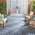thumbnail image 2 of SAFAVIEH Courtyard Lilly Striped Indoor/Outdoor Area Rug, Navy/Grey, 8' x 10', 2 of 8