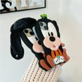 thumbnail image 6 of BAIANNAN For 16 Pro Max 15 14 13 12 Pro Max Stereoscopic Dog 3D Cartoon Goofy Long Ears Phone Case Y2k Soft Silicone Cover, 6 of 7
