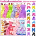 thumbnail image 2 of ZITA ELEMENT 11.5 inch Girl Doll Clothes Set - 36 Pcs Fashion Outfits | 10 Mini Dresses, 3 Fashion Dresses, 3 Top & Pants  Sets, 10 Shoes, 10 Necklaces | Casual & Stylish Doll Clothes & Accessories, 2 of 7