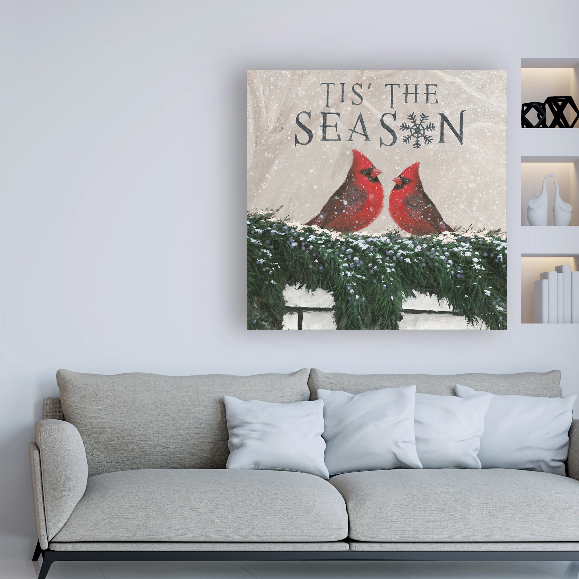 Trademark Fine Art 'Christmas Affinity X Two Birds' Canvas Art by James Wiens