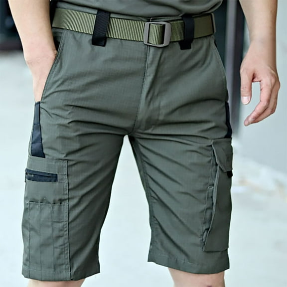 Taylonsss Men's Pants Pocket Water Ripstop Hiking Pants Lightweight Cargo Fishing Military Shorts