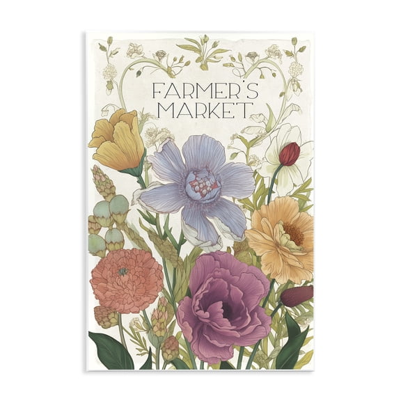 Vintage Farmer's Market Garden Wall Plaque Art, design by Sasha