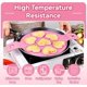 thumbnail image 4 of 2PCS Molde Para Panqueques De Silicona, 7 Cavidades Molde Antiadherentes Para Huevos Fritos Forma De Corazón Estrella Anillo De Huevos Con Mango Para Muffin Huevo Frito Hamburguesa Rosa, 4 of 4
