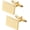 Gold-1, variant on Classic Rectangle Stainless Steel Men's Cufflinks in Gift Box Classic Tuxedo Shirt Cuff Link for Wedding Formal Business