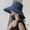 Navy, variant on Fesfesfes Women Sun Hat Foldable Solid Color Bucket Hat Leides Fisherman Hat Elegant Beach Hat