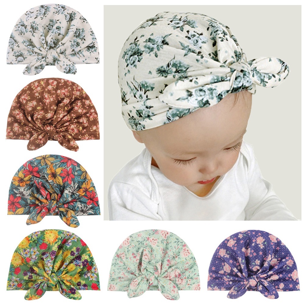 floral baby turban