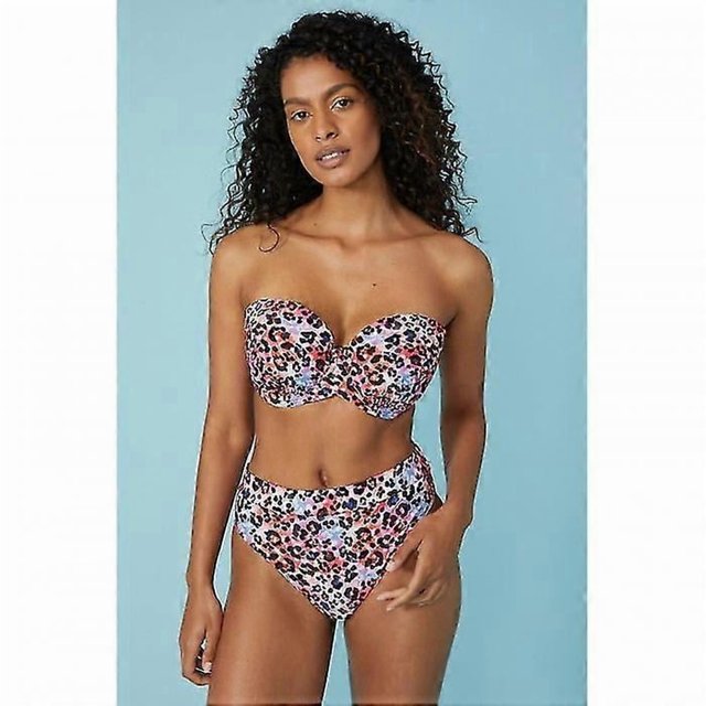 Gorgeous Womens/Ladies Animal Print Strapless Bikini Top