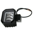 thumbnail image 4 of Luz de trabajo LED de 3,5 pulgadas, 6000 K, 30 W, impermeable, cuadrada, con forma de ojo de ángel, para coche, ATV, barco, vehículo todoterreno (luz ámbar), 4 of 14