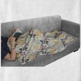 thumbnail image 6 of Butterfly Soft Flannel Fleece Throw Blanket, Pastel Colored Spring Time Inspired Pattern Butterfly Silhouettes and Blossoms, Cozy Plush for Indoor and Outdoor Use, 50" x 70", Multicolor, by Ambesonne, 6 of 6