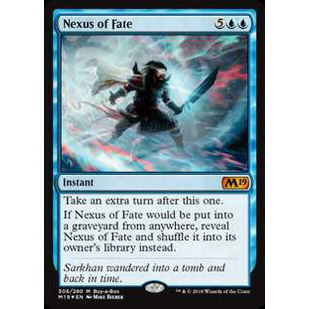 MtG 2019 Core Set Mythic Rare Nexus of Fate (Foil Buy a Box Promo