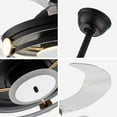thumbnail image 3 of Modern Black Ceiling Lamp With Retractable Fan, 3 of 8
