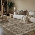 thumbnail image 3 of BERTHMEER 3'x5' Area Rug for Living Room Washable Throw Rugs Distressed Vintage Oriental Traditional Print Brown Rug for Dining Room Farmhouse Nonsilp Carpet, Brown, 3 of 6