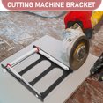thumbnail image 3 of ETHZZLE Black Metal Cutting Machine Bracket with Adjustable Support and Non Slip Base, 3 of 8